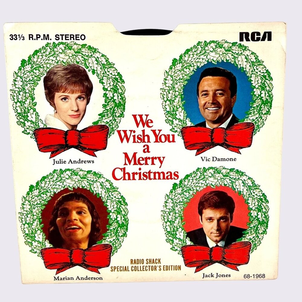 We Wish You A Merry Christmas Vinyl Record 33 1/3 R.P.M. Stereo RCA Radio Shack